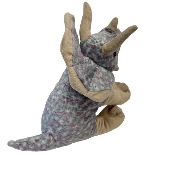 Wild Republic Triceratops Dinosaur Plush Toy 12" Soft Stuffed Animal - Picture 3 of 7